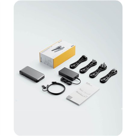 Alogic 100W USB-C DX3 Triple 4K Display Docking Station Space Gr