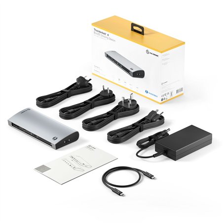 Alogic Blaze Thunderbolt 4 Dual 4K Docking Station Space Gray