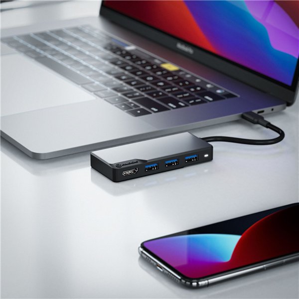 Alogic Fusion Core USB-C 5-Port Hub Space Gray