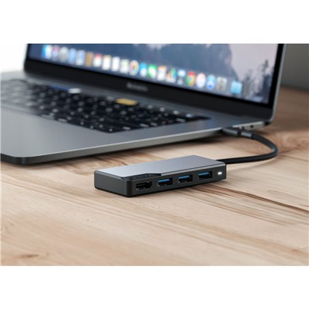 Alogic Fusion Core USB-C 5-Port Hub Space Gray