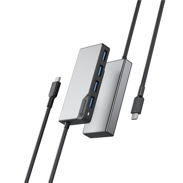 Alogic Fusion Swift USB-C 4-Port Hub Space Gray