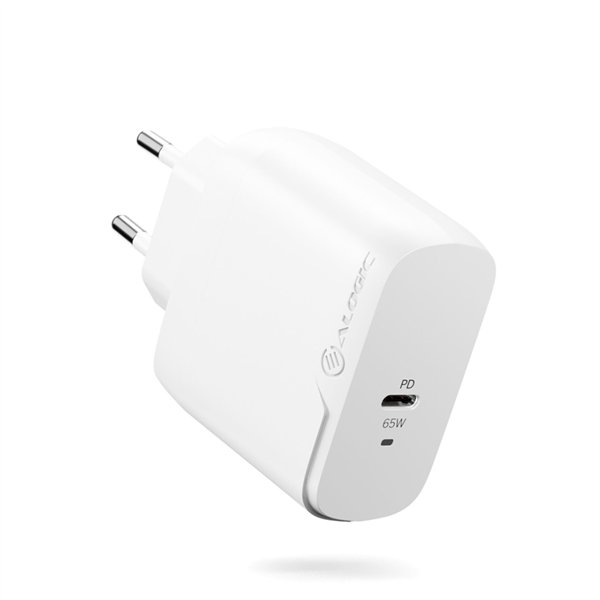 Alogic Rapid Power 65W USB-C PD Fast GaN caricab. +USB-C cavo 2m