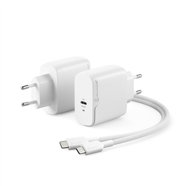 Alogic Rapid Power 65W USB-C PD Fast GaN caricab. +USB-C cavo 2m