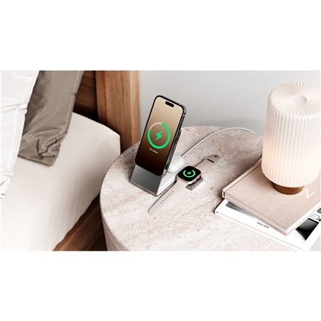 Alogic Matrix+ 3-in-1 Magnetic Charger+Power Bank+AW Puk bianco