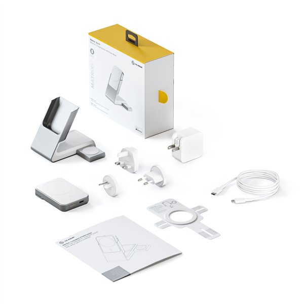 Alogic Matrix+ 3-in-1 Magnetic Charger+Power Bank+AW Puk bianco