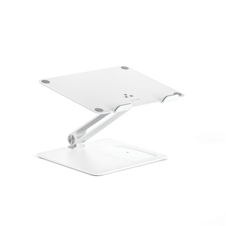 Alogic Elite Aluminum Laptop Stand Wireless Charger White