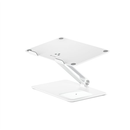 Alogic Elite Aluminum Laptop Stand Wireless Charger White
