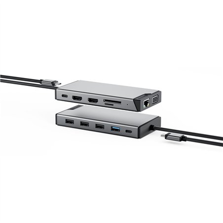 Alogic 12-in-1 USB-C PD DV3 Triple Display Docking Station