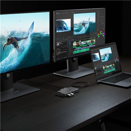Alogic 12-in-1 USB-C PD DV3 Triple Display Docking Station