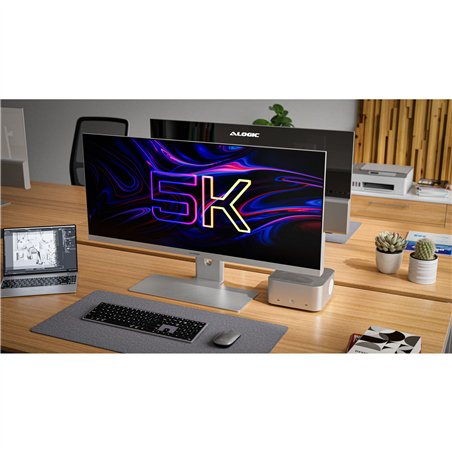 Alogic EDGE 40  LCD 5K Monitor with 90W PD Silver