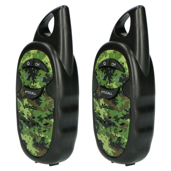 Alecto Walkie Talkie Set of 2 for Kids, range 3 km, camouflage