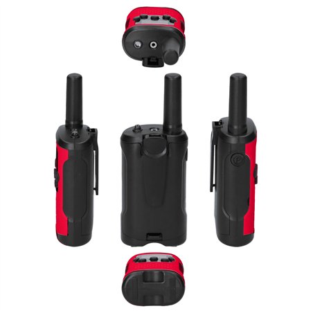 Alecto Walkie Talkie Set of 2 for Kids, range 7 km, red/black