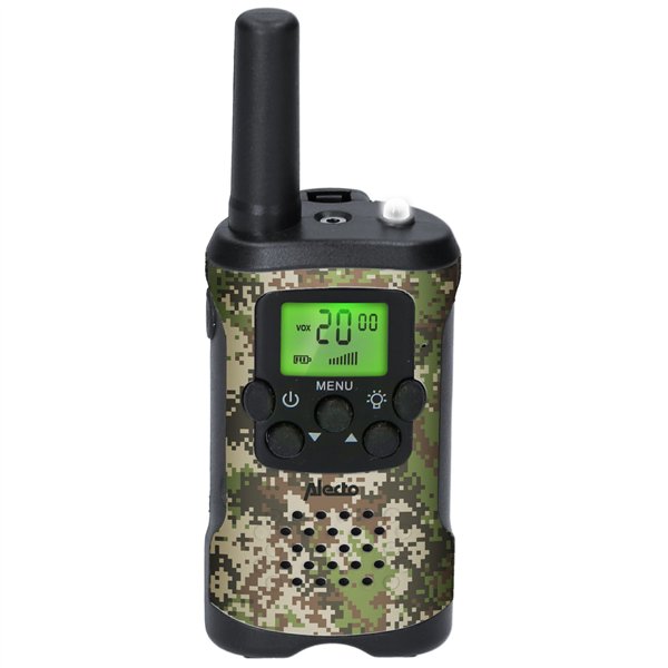 Alecto Walkie Talkie Set of 2 for Kids, range 7 km, camouflage