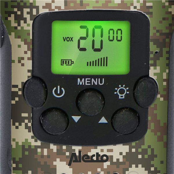 Alecto Walkie Talkie Set of 2 for Kids, range 7 km, camouflage