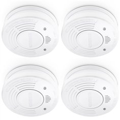 Alecto Smoke detector w. 10 year battey a. sensor runtime, 4 pack