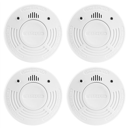 Alecto Smoke detector w. 10 year battey a. sensor runtime, 4 pack