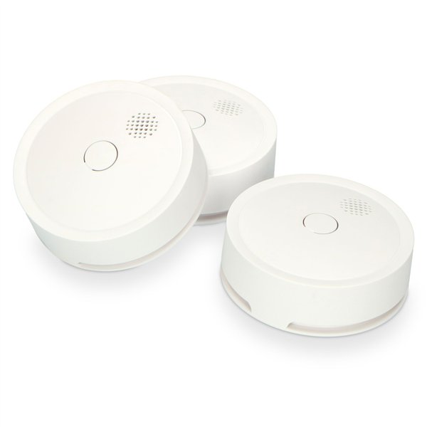 Alecto Wireless connectable smoke detector 10 year, 3 pack