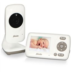 Alecto Baby monitor w. camera 2,4 Inch color disp. white/taupe