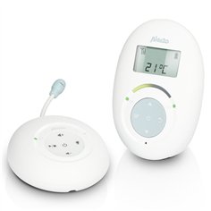 Alecto DECT Baby Monitor w.Full Eco Mode and diplay, white/blue