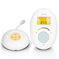 Alecto DECT Baby Monitor w.Full Eco Mode and diplay, white/blue 2