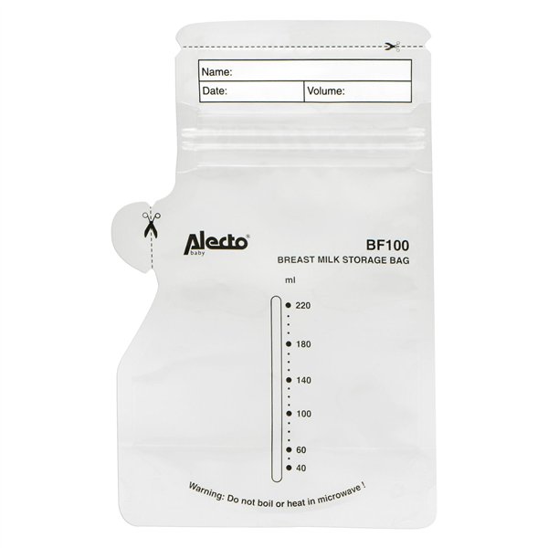 Alecto Breast milk storage bags 220 ml, 100 pcs.
