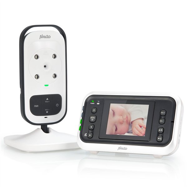 Alecto Baby monitor w.camera and 2.4inch color display white/anth
