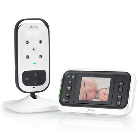 Alecto Baby monitor w.camera and 2.4inch color display white/anth