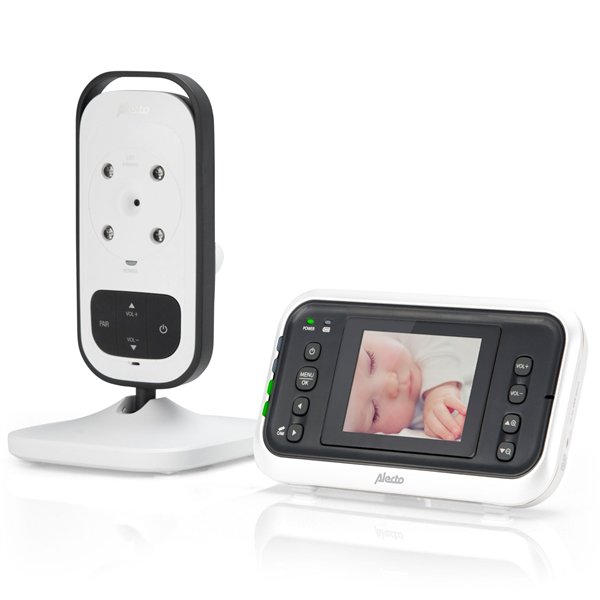Alecto Baby monitor w.camera and 2.4inch color display white/anth