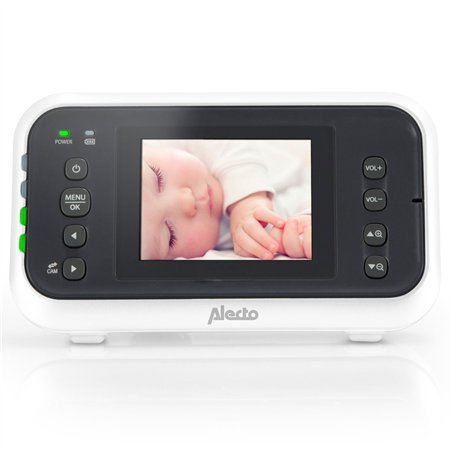 Alecto Baby monitor w.camera and 2.4inch color display white/anth