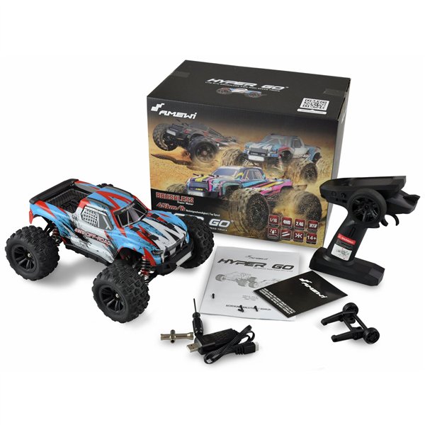AMEWI Hyper GO Monstertruck brushless 4WD 1:16 RTR blu/bian.