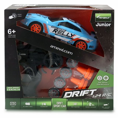 AMEWI Drift Sport Car 4WD 1:24 RTR blu