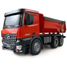 AMEWI Mercedes-Benz Arocs licen. camion ribalt. RTR rosso 2,4GHz