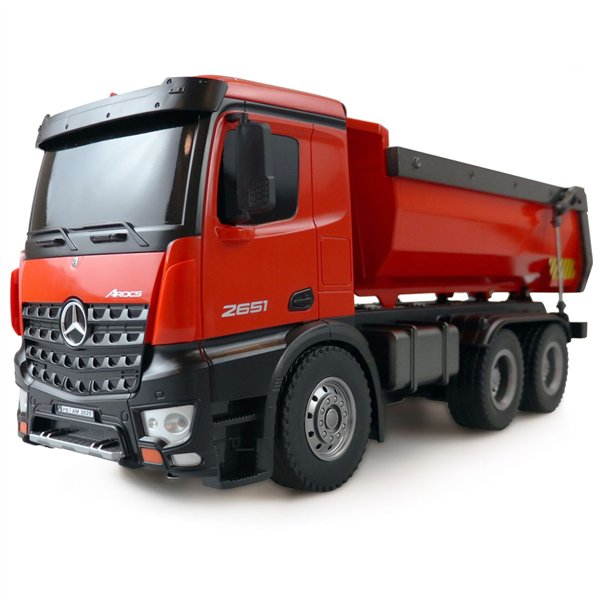 AMEWI Mercedes-Benz Arocs licen. camion ribalt. RTR rosso 2,4GHz