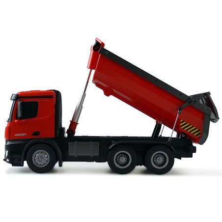 AMEWI Mercedes-Benz Arocs licen. camion ribalt. RTR rosso 2,4GHz