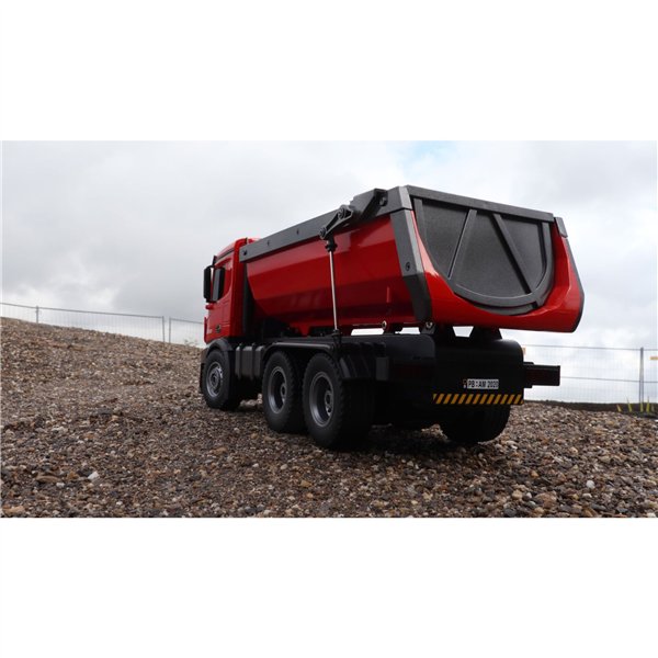 AMEWI Mercedes-Benz Arocs licen. camion ribalt. RTR rosso 2,4GHz
