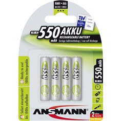 1x4 Ansmann maxE NiMH batteria Micro AAA 550 mAh