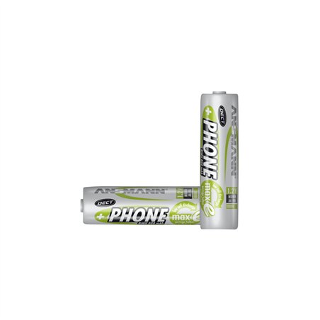 1x2 Ansmann maxE NiMH batteria Mignon AA 800 mAh DECT PHONE