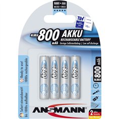 1x4 Ansmann maxE NiMH batteria Micro AAA 800 mAh        5035042