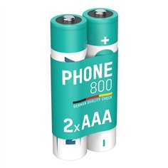 1x2 Ansmann maxE NiMH batteria Micro AAA 800 mAh DECT PHONE 2