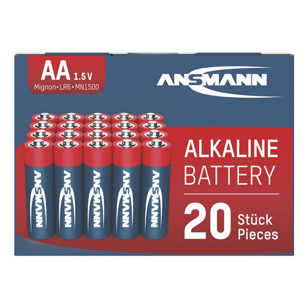 1x20 Ansmann Alkaline Mignon AA LR 6 red-line Box       5015548