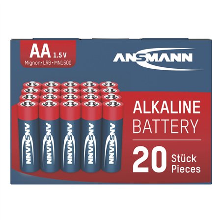 1x20 Ansmann Alkaline Mignon AA LR 6 red-line Box       5015548