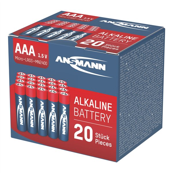 1x20 Ansmann Alkaline Micro AAA LR 03 red-line Box      5015538