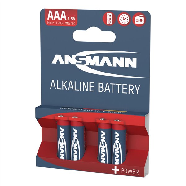 1x4 Ansmann Alkaline Micro AAA LR 03 red-line          5015553