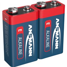 1x2 Ansmann Alkaline 9V-Block red-line                5015591
