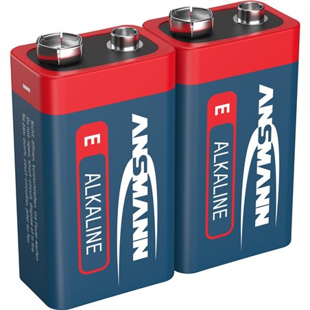 1x2 Ansmann Alkaline 9V-Block red-line                5015591
