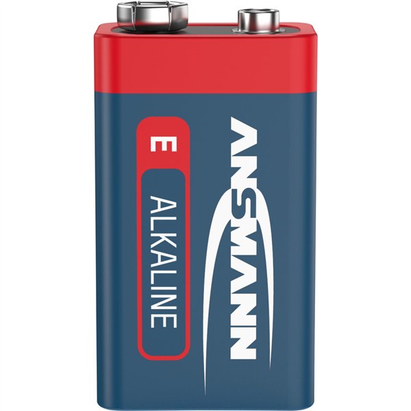 1x2 Ansmann Alkaline 9V-Block red-line                5015591