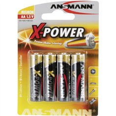 1x4 Ansmann Alkaline Mignon AA LR 6 X-Power