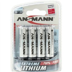 1x4 Ansmann Extreme Lithium Mignon AA LR 6