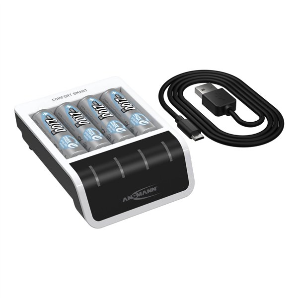 Ansmann Comfort Smart caricatore incl. 4 AA Mignon batt. 2100mAh