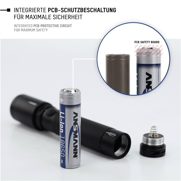 1 Ansmann Li-Ion 18650 3400mAh 3,6V Micro-USB   1307-0003